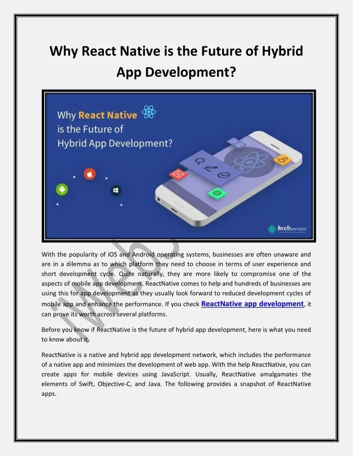 why react native is the future of hybrid