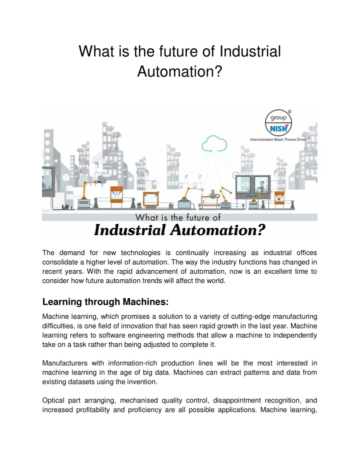 what is the future of industrial automation