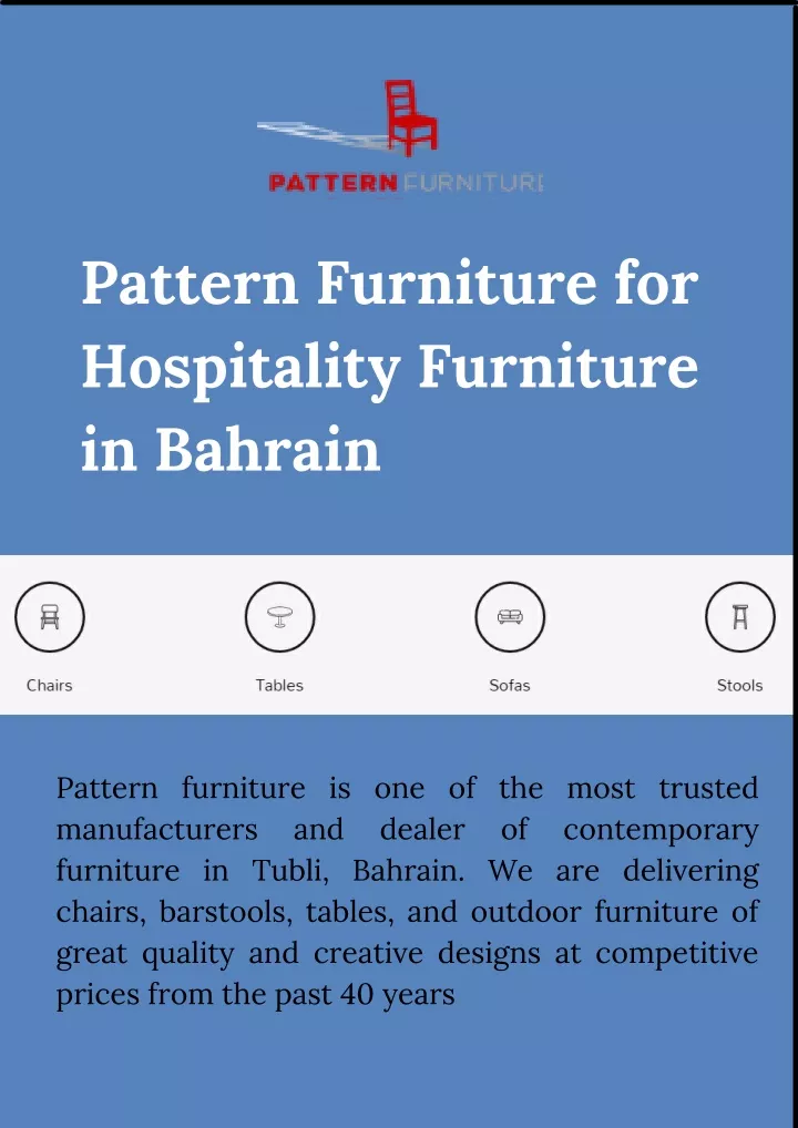 pattern furniture for hospitality furniture