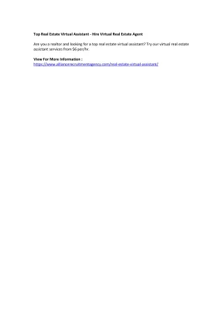top real estate virtual assistant hire virtual