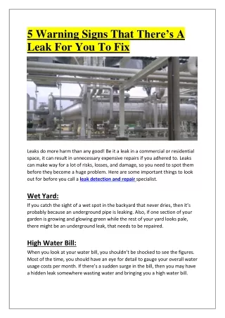 Best Fugitive Emissions Monitoring Service By Our Professionals