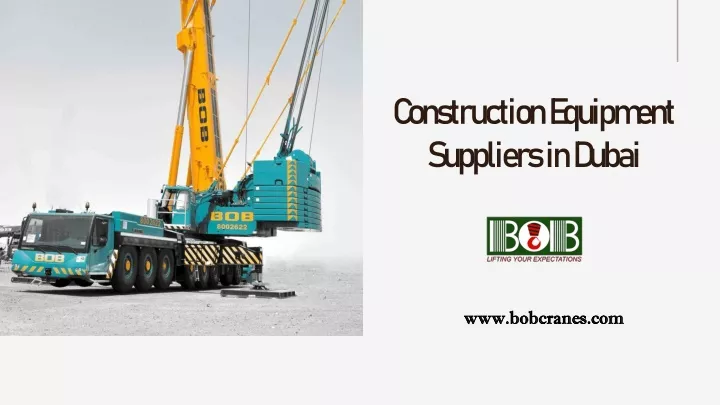 c onstruction equipment suppliers in dubai