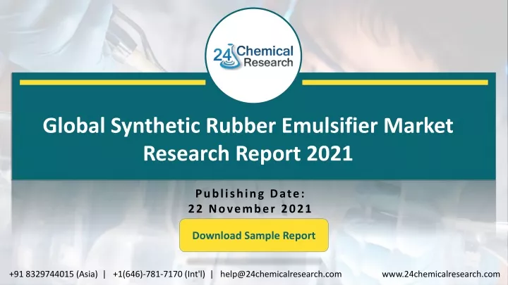 global synthetic rubber emulsifier market