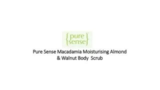 Pure Sense Macadamia Moisturising Almond & Walnut Body Scrub