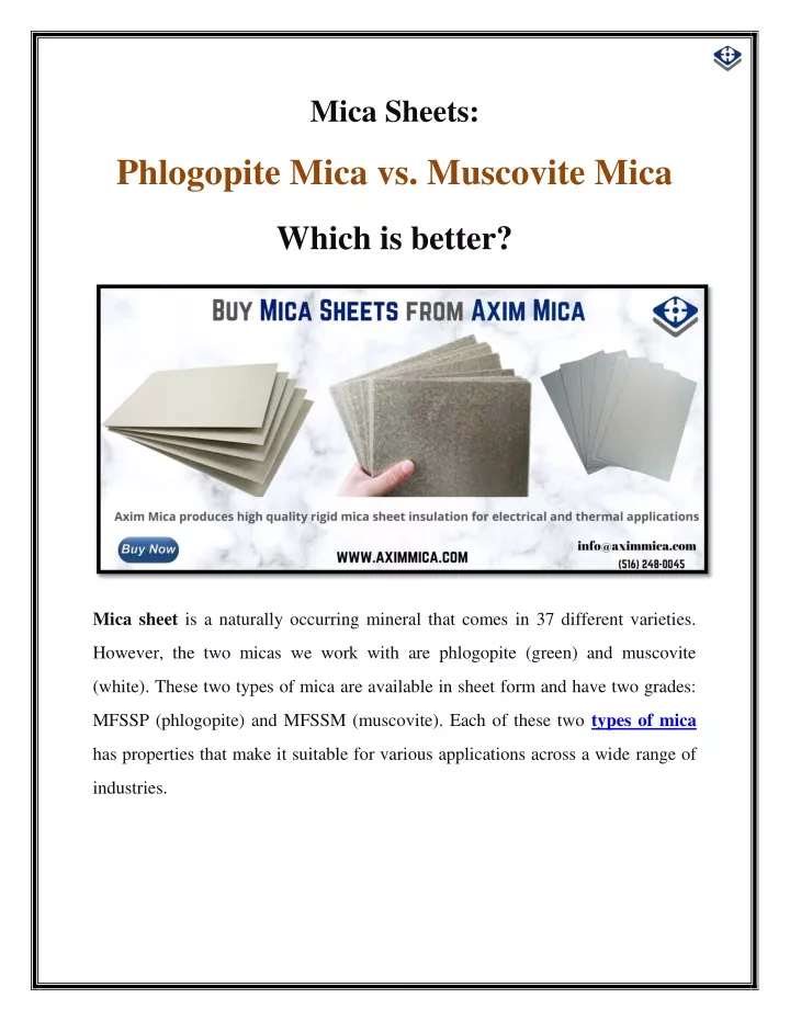 mica sheets