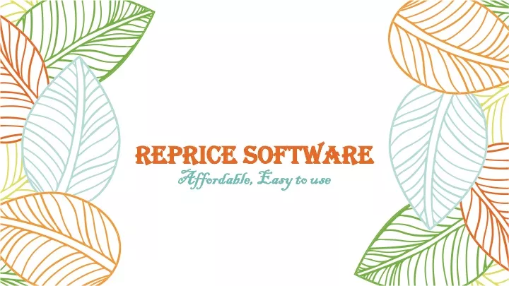 reprice software affordable easy to use