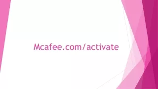 mcafee com activate
