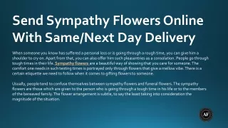 Send Sympathy flowers with same-day or next-day delivery online