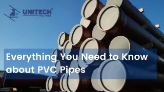Everything You Need to Know about PVC Pipes