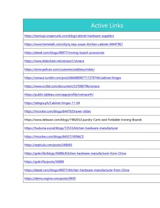 active links