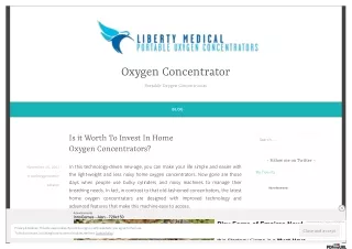 Is it Worth To Invest In Home Oxygen Concentrators?