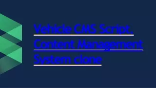 vehicle cms script