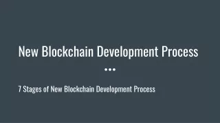 new blockchain development process
