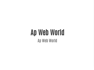 ap web world ap web world