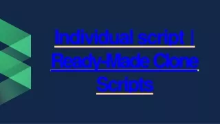 individual script
