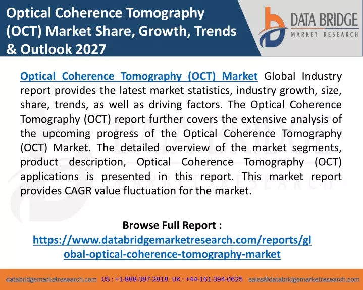 optical coherence tomography oct market share