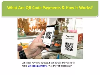 what are qr code payments how it works