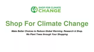 Shop For Climate Change