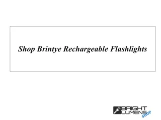 Shop Brintye Rechargeable Flashlights