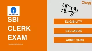 sbi clerk exam