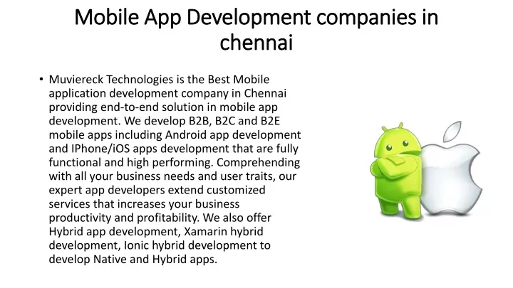 mobile app mobile app development companies
