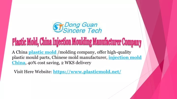 a china plastic mold molding company offer high