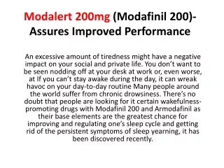 modalert 200mg modafinil 200 assures improved performance