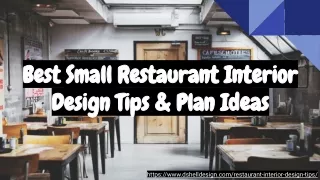 Best Small Restaurant Interior Design Tips & Plan Ideas