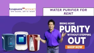 Water Purifier for Rent