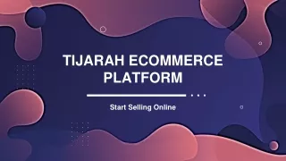 tijarah ecommerce platform
