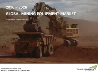 Global Mining Equipment Market, 2026