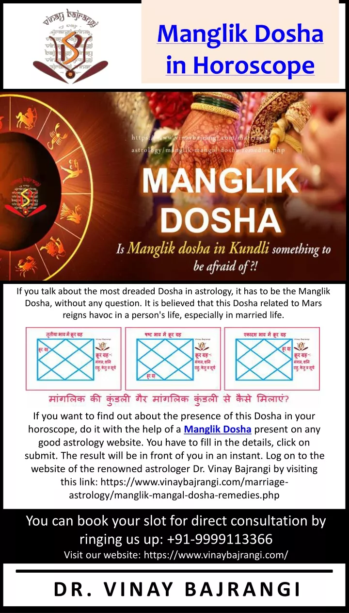 manglik dosha in horoscope