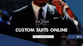 Custom Suits Online USA