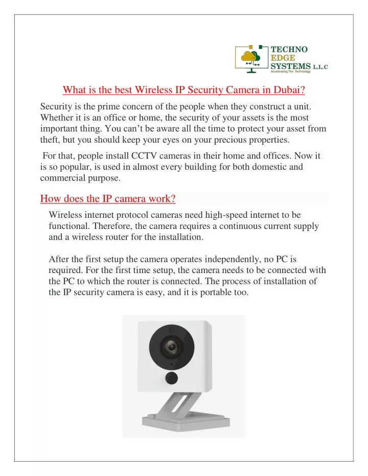 what is the best wireless ip security camera