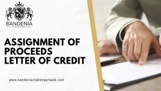 assignment of proceeds letter of credit