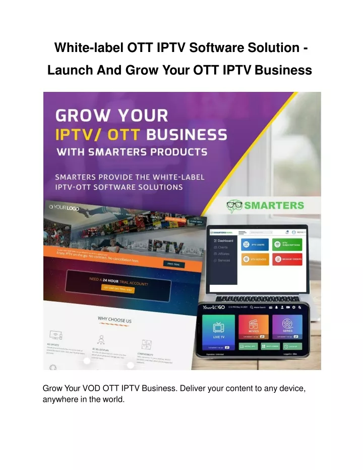 white label ott iptv software solution launch