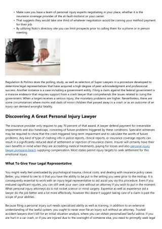 5 Reasons You Should Work With A Personal Injury Legal Representative