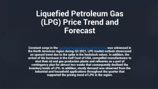 liquefied petroleum gas lpg price trend and forecast