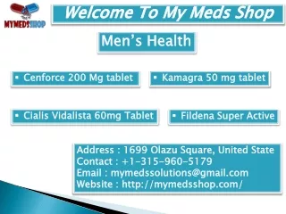 welcome to my meds shop