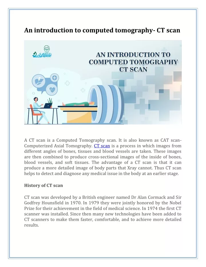 an introduction to computed tomography ct scan
