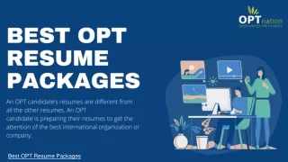 OPT Resume Packages
