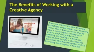 The Benefits of Working with a Creative Agency