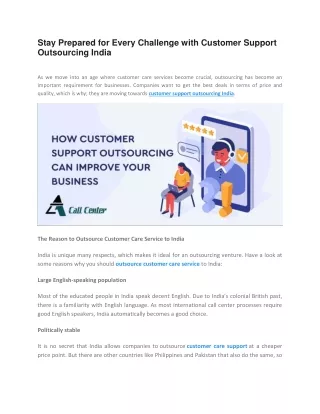stay prepared for every challenge with customer