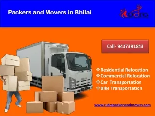 High Quality Packers and Movers in Bhilai @ 9040014006