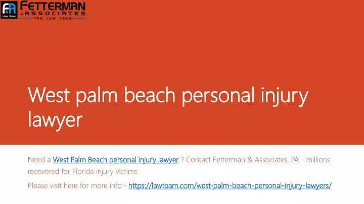 west palm beach personal injury west palm beach
