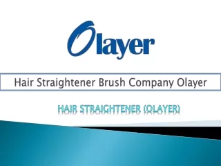 Hair Straightener Brush Company Olayer