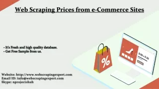 web scraping prices from e commerce sites