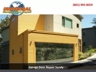 Garage Door Repair in Sandy Utah