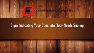 signs indicating your concrete floor needs sealing