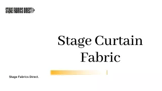 stage curtain fabric